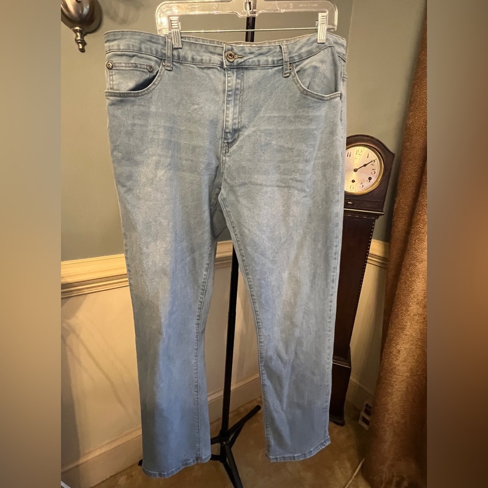 Society Light Blue Straight Men's Jeans 40X32‎